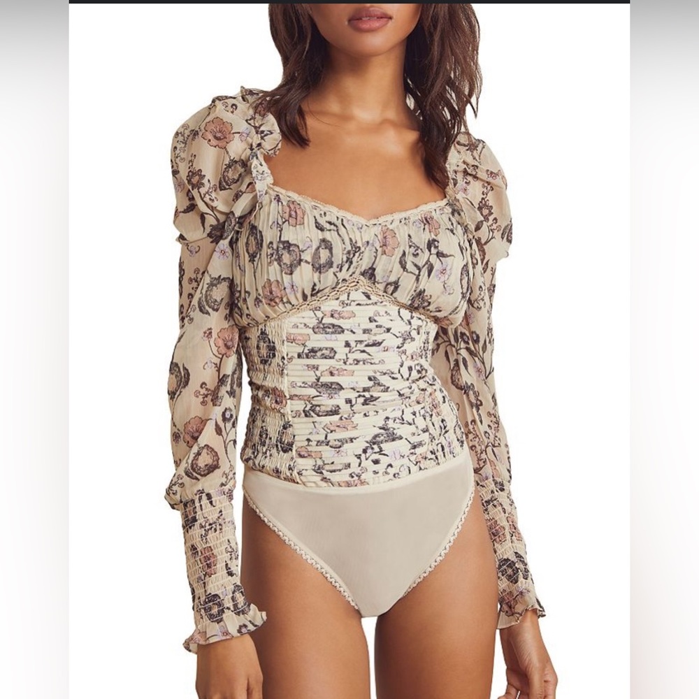 Free People Bridgerton Brunch Date Bodysuit